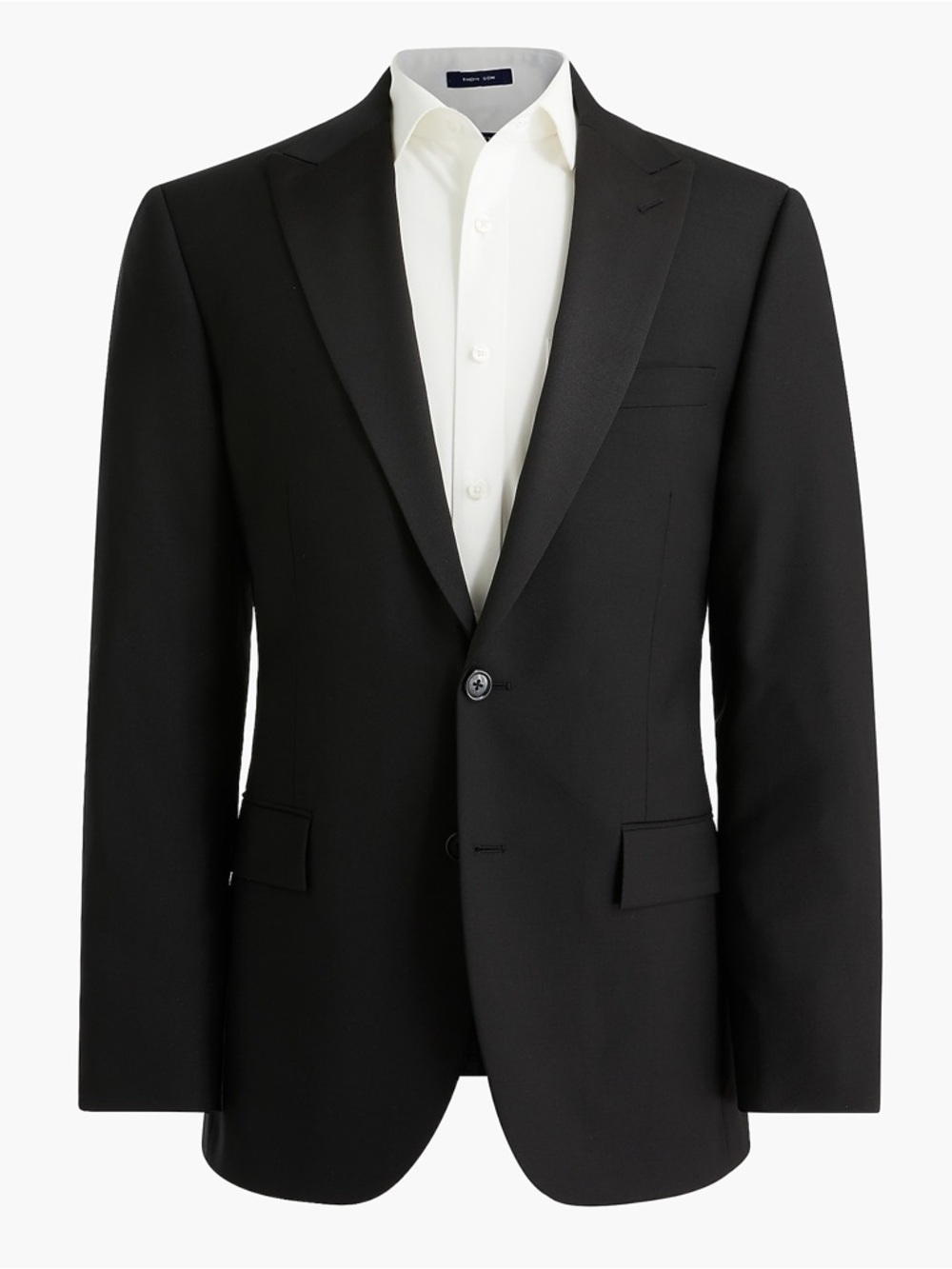 J.Crew Factory Men’s 38D Black Wool Blazer Slim-fit Thompson tuxedo jacket